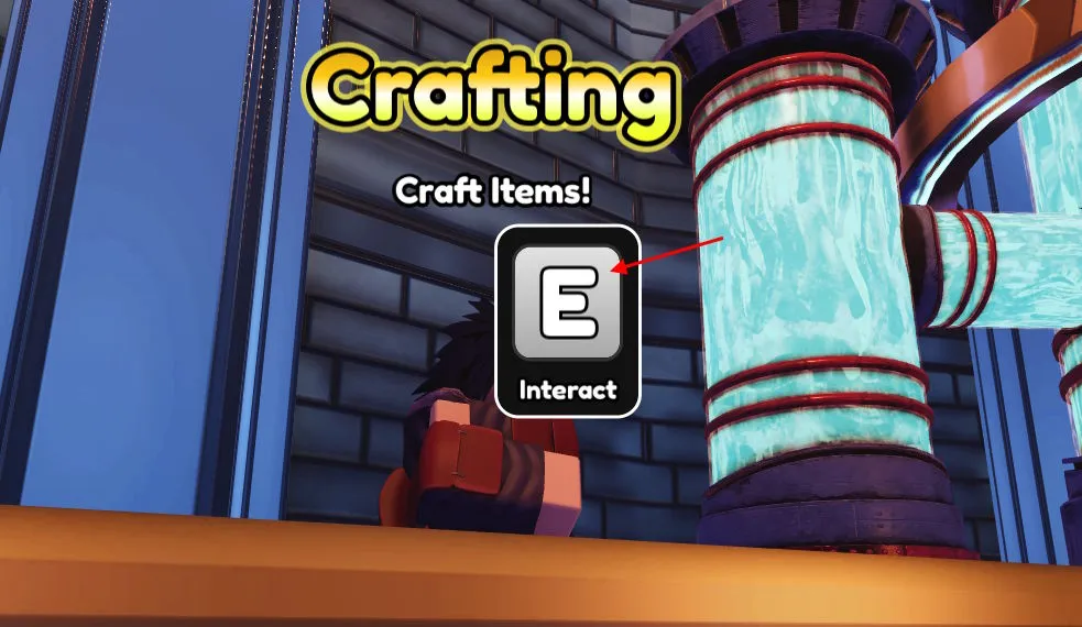 Area di crafting in Anime Squadron