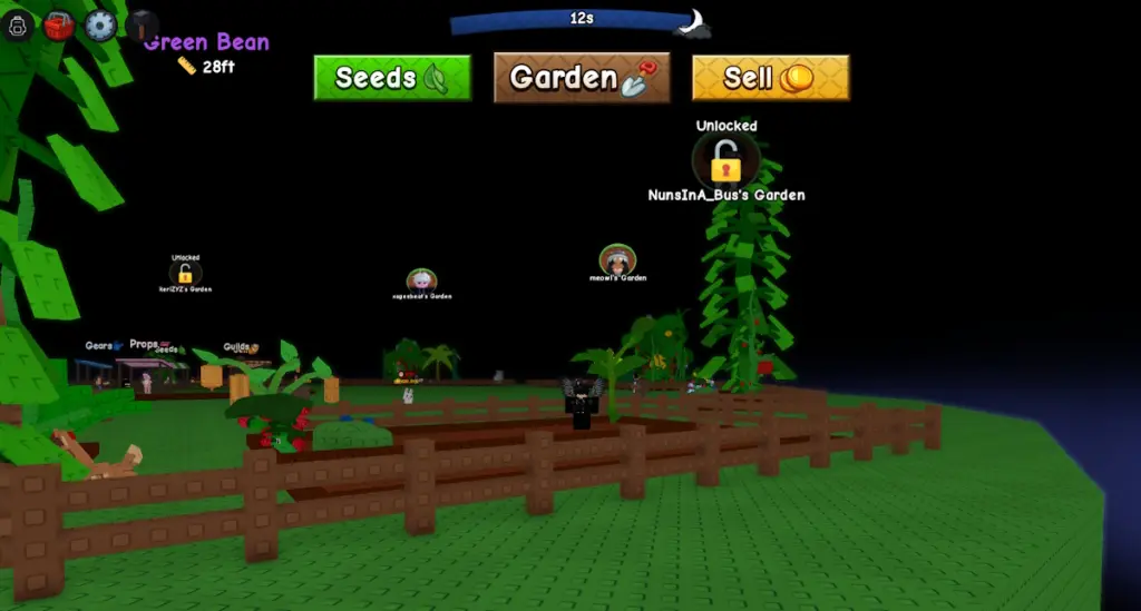 ciclo notturno di Grow a Garden 2
