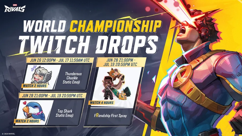 Premi Twitch Drops per il Marvel Rivals Creator World Championship