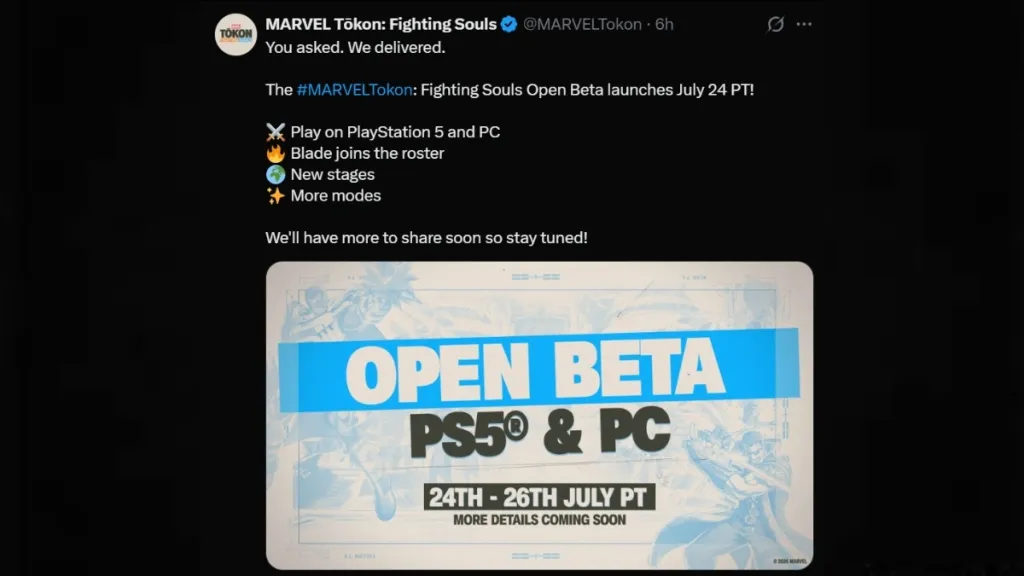 Date della Open Beta di Marvel Tokon Fighting Souls