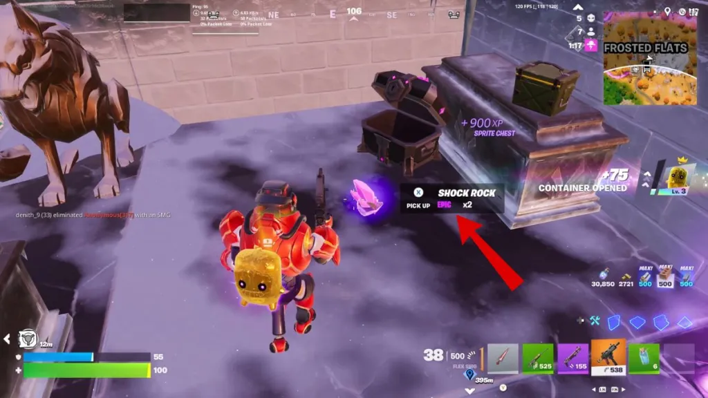 Posizioni di loot per le Shock Rocks in Fortnite