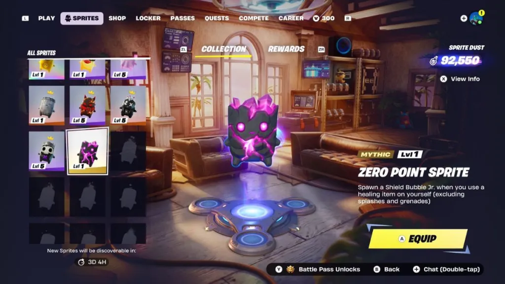 Zero Point Sprite di Fortnite, il compagno più raro della stagione