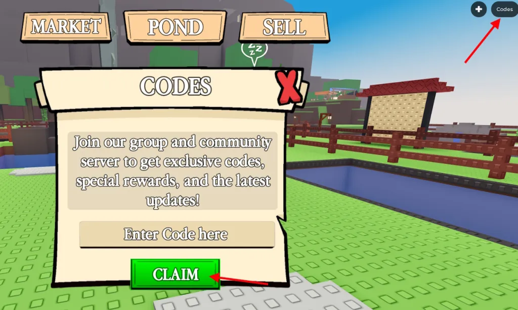 Come riscattare i codici di Own a Fish Pond su Roblox