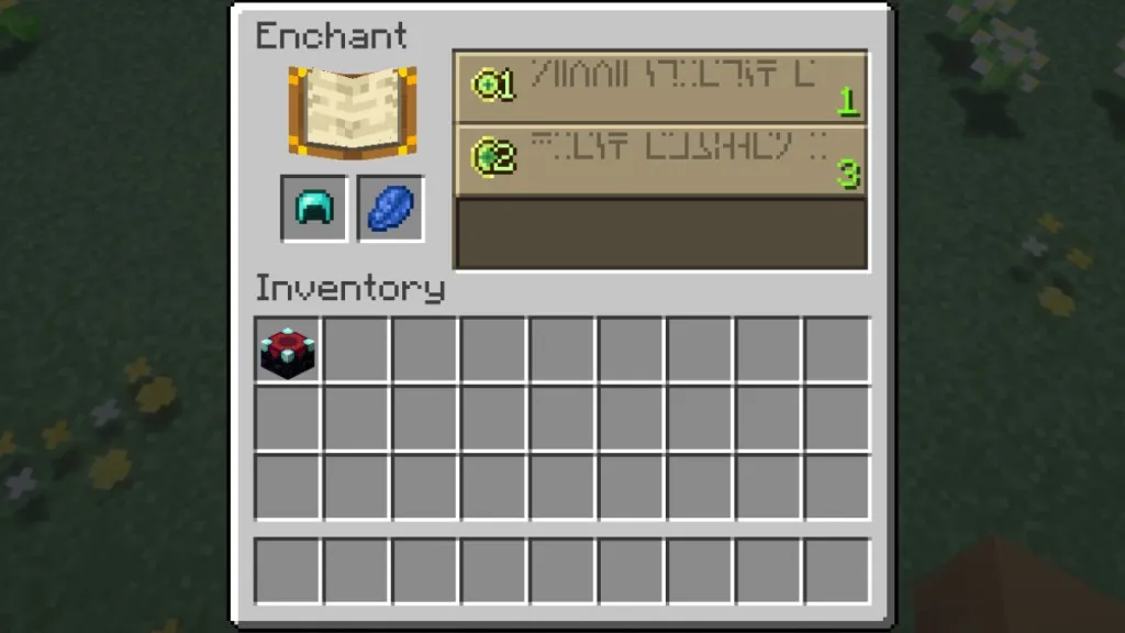 Incantesimo Respiration in Minecraft: utilizzo della tavola di incantamento