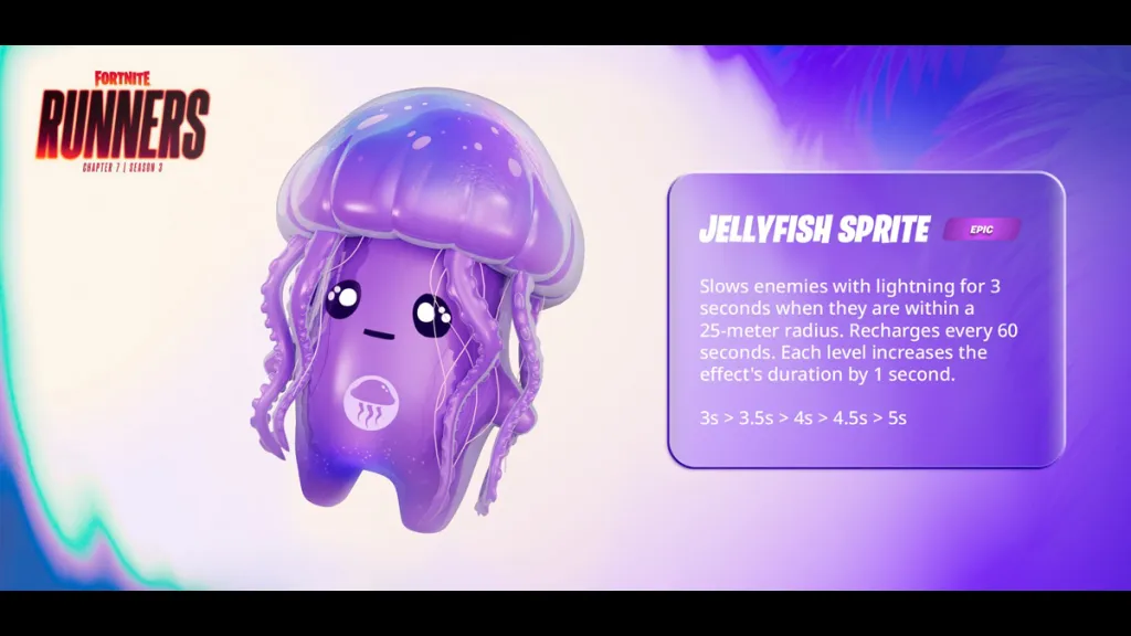 Jellyfish Sprite che rallenta i nemici con scariche elettriche