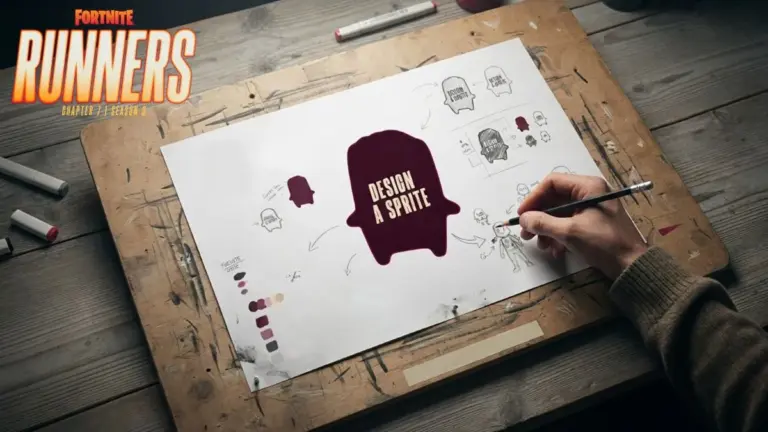 Person designing a Sprite for Fortnite Sprite Contest