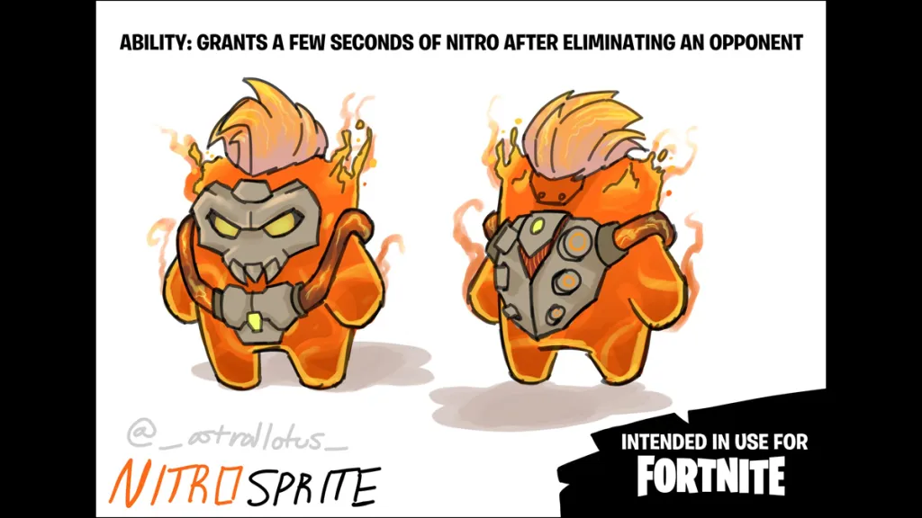 Nitro Sprite che attiva un effetto Nitro dopo un uccisione