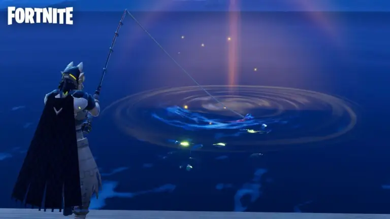 Fishing at a Golden Fishing Spot in Fortnite Chapter 7 Season 3