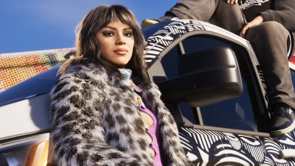 Shag stratificato con frangia per Lucia, look ispirato a Hollywood, in GTA 6