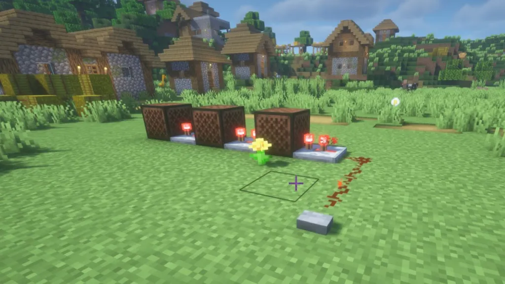 Circuito Redstone per attivare i Note Block