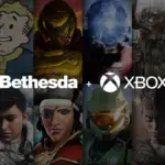 Slates of popular Bethesda and Xbox titles with the logo for both brands