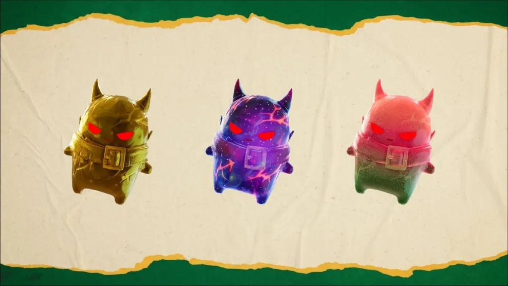 Gold, Galaxy, Gummy e Holofoil Demon Sprite