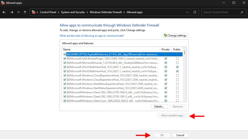 Aggiunta di Minecraft al firewall di Windows