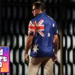 Jason Duval wearing an Australian flag shirt in GTA 6