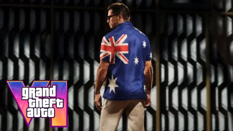 Jason Duval wearing an Australian flag shirt in GTA 6