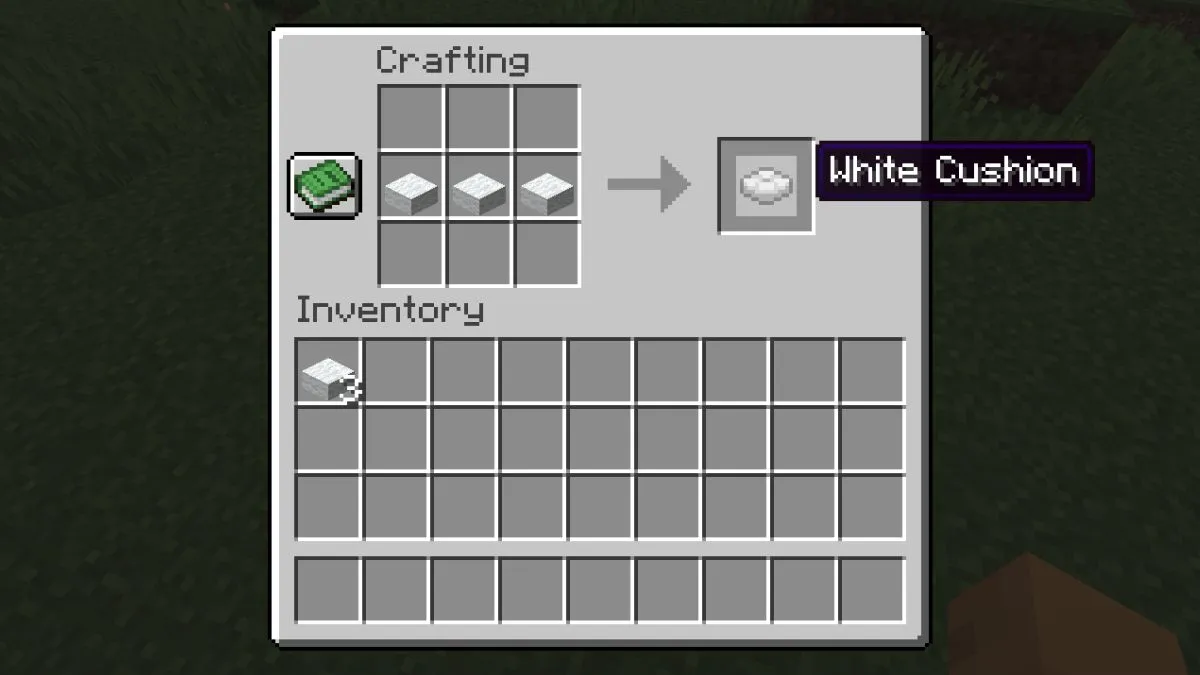Ricetta per cuscini Minecraft