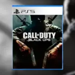 Call of Duty Black Ops PS5 disc with Black Ops 2 in the background