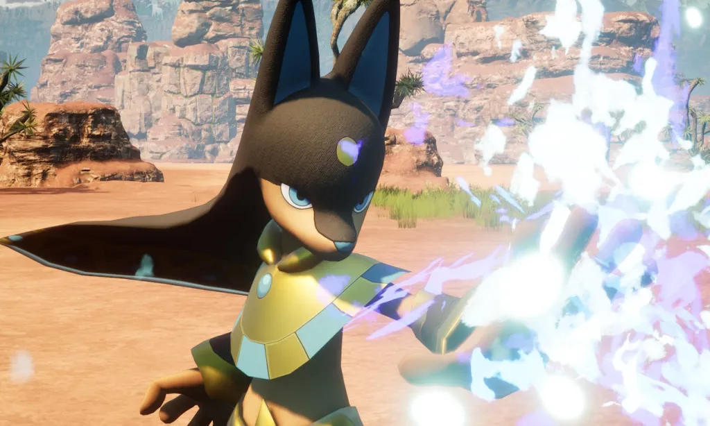 Anubis di Palworld, ideale per estrazione e difesa