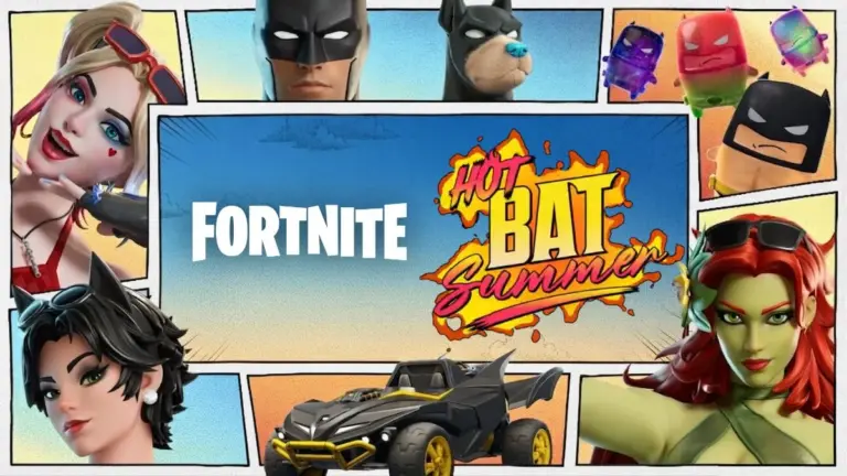 Cover art for the Fortnite DC Hot Bat Summer event