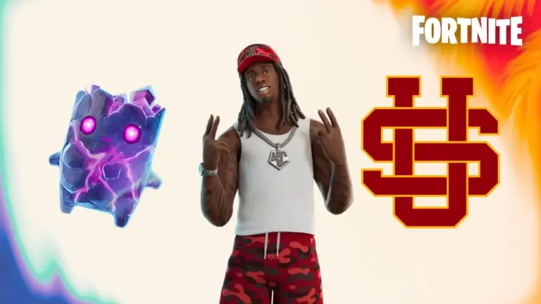 Galaxy Zero Point Sprite, Kai Cenat Fortnite Skin, and Streamer University Logo