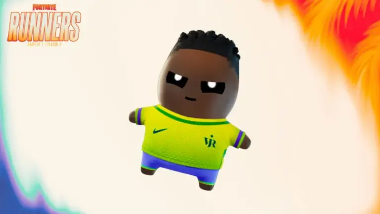 Vini Jr Sprite in Fortnite Chapter 7 Season 3 with the Fortnite Runners logo