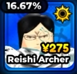 Reishi Archer, unità Rare in Anime Expeditions