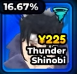 Thunder Shinobi, unità Rare in Anime Expeditions