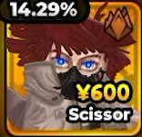 Scissor, unità Leggendaria in Anime Expeditions