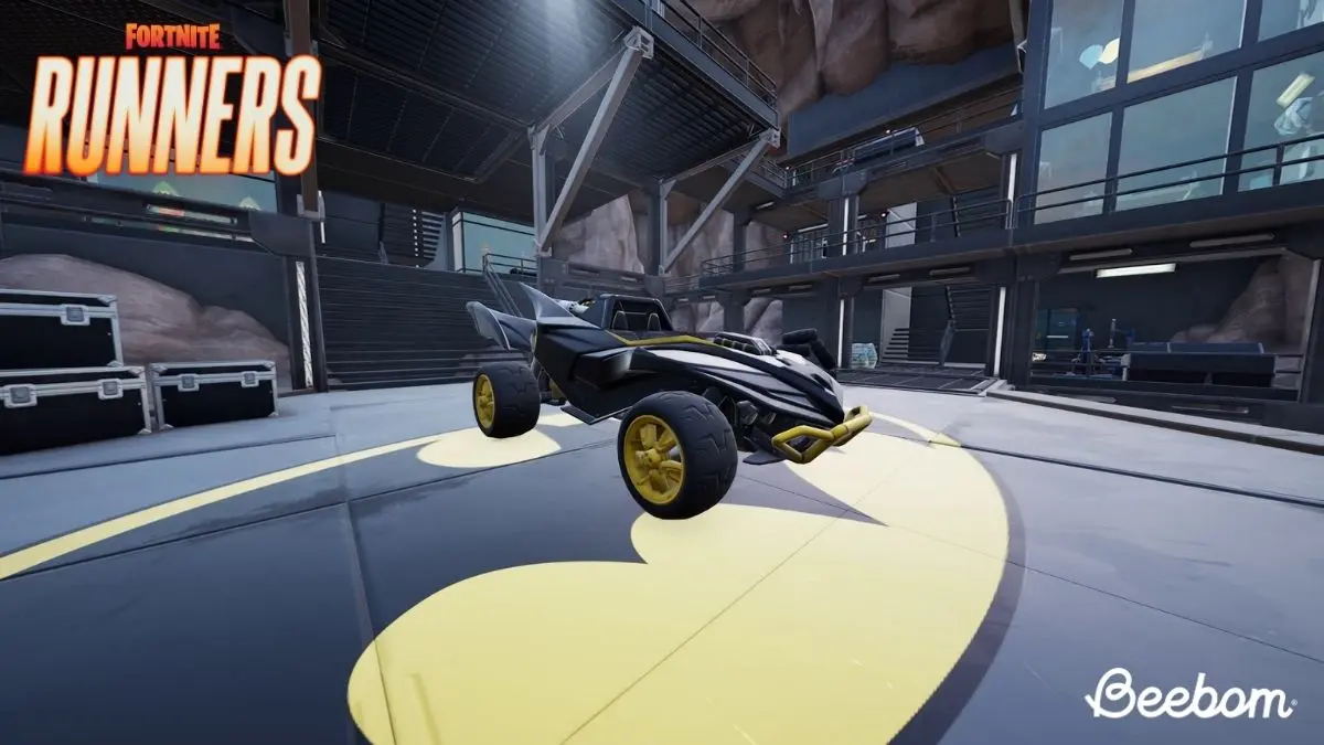 Spawn del Batman Beach Buggy nella Bat Cave di Fortnite