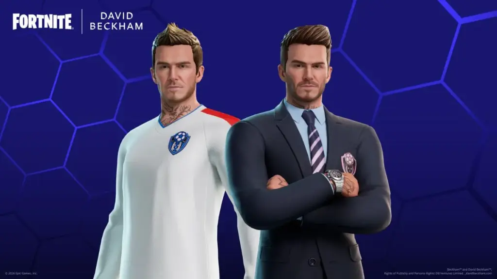 David Beckham skins in Fortnite