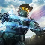 Master Chief with an energy sword in Halo Campaign Evolved