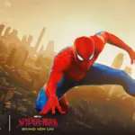Spider-Man Brand New Day key art with the Fortnite logo