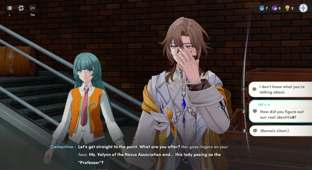 Statistiche di dialogo in Honkai Nexus Anima