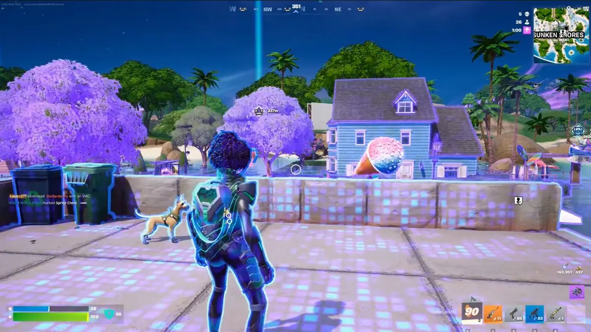Attivazione del Sprite Locator in Fortnite