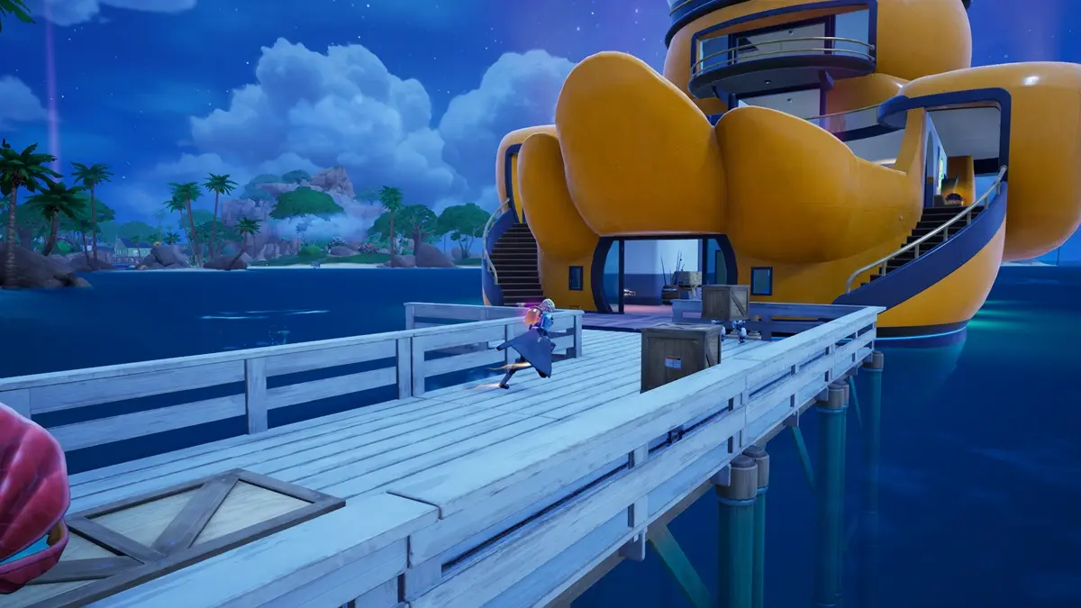 Molo di accesso al Duck Yacht