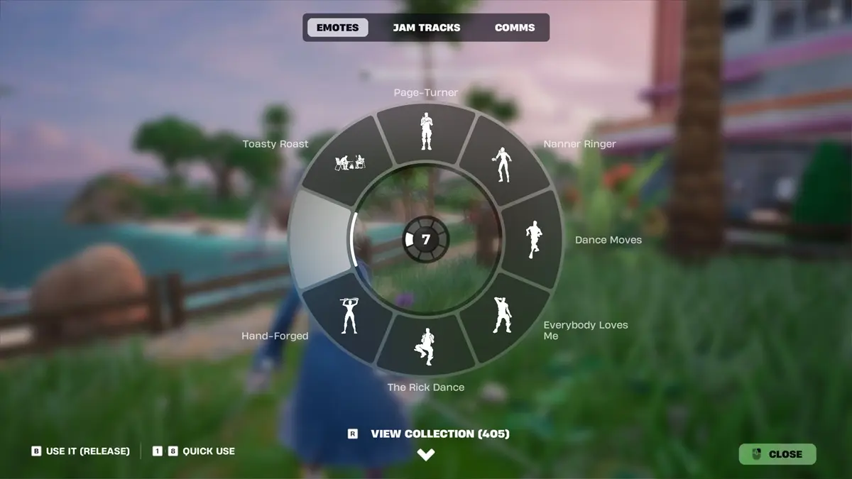Ruota delle emote in Fortnite