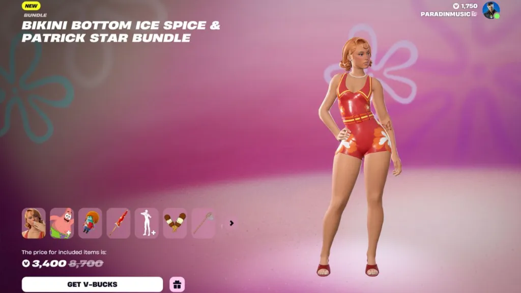 Bundle Bikini Bottom Ice Spice & Patrick Star nell’Item Shop di Fortnite