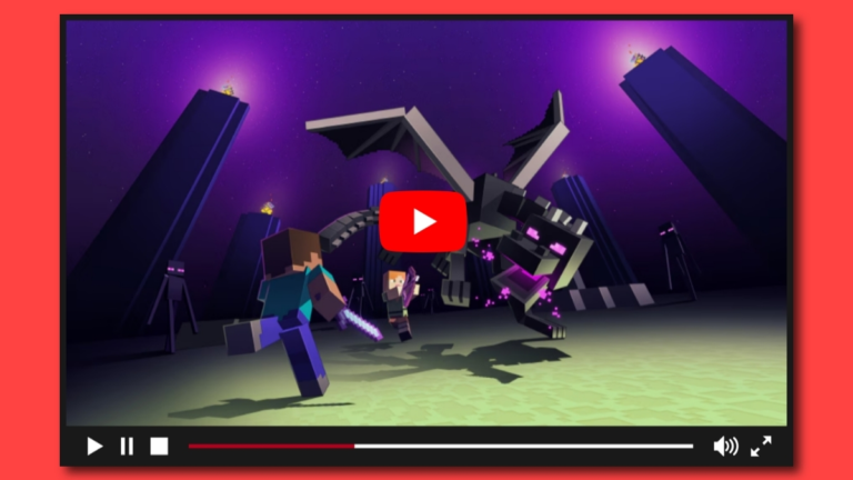 Minecraft ender dragon fight on youtube