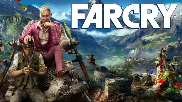 Far Cry 4 Key art with the logo for Far Cry