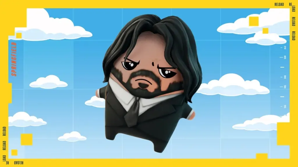 Sprite John Wick per Fortnite Reload Simpsons