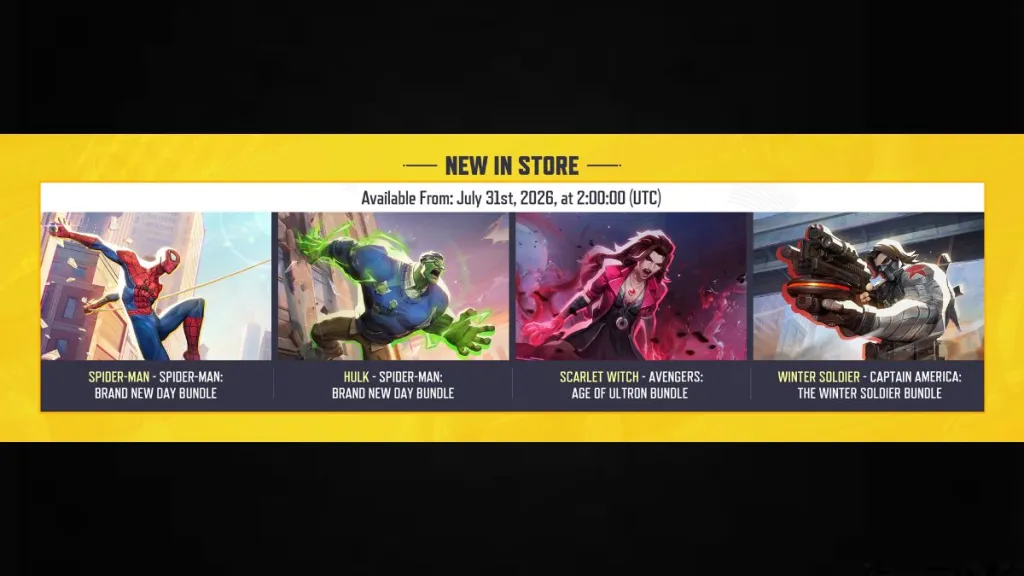 Nuove skin disponibili in Marvel Rivals dal 30 luglio