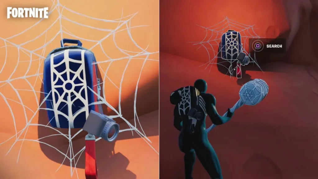 Backpack di Spider-Man da cui estrarre i Web Shooters