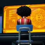 Slone Using Computer In Fortnite