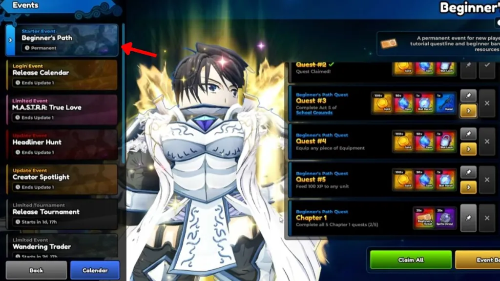 Completare il percorso per principianti in Anime Expeditions