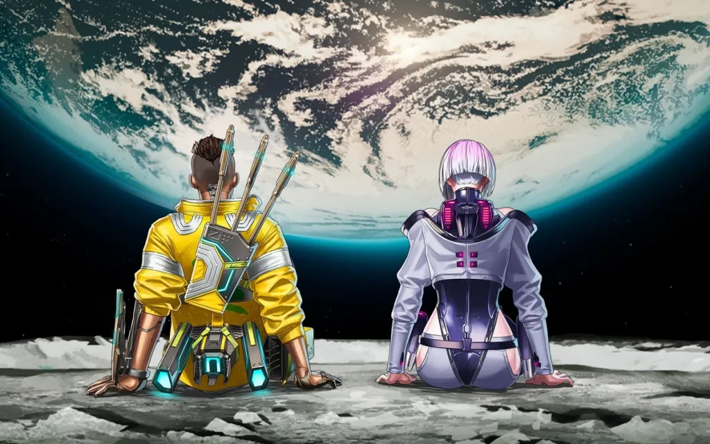 Collab Apex Legends x Cyberpunk Edgerunners con i personaggi Lucy e David