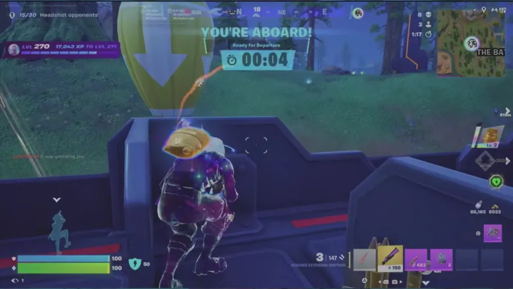 Battle Bus Victory Royale in Fortnite