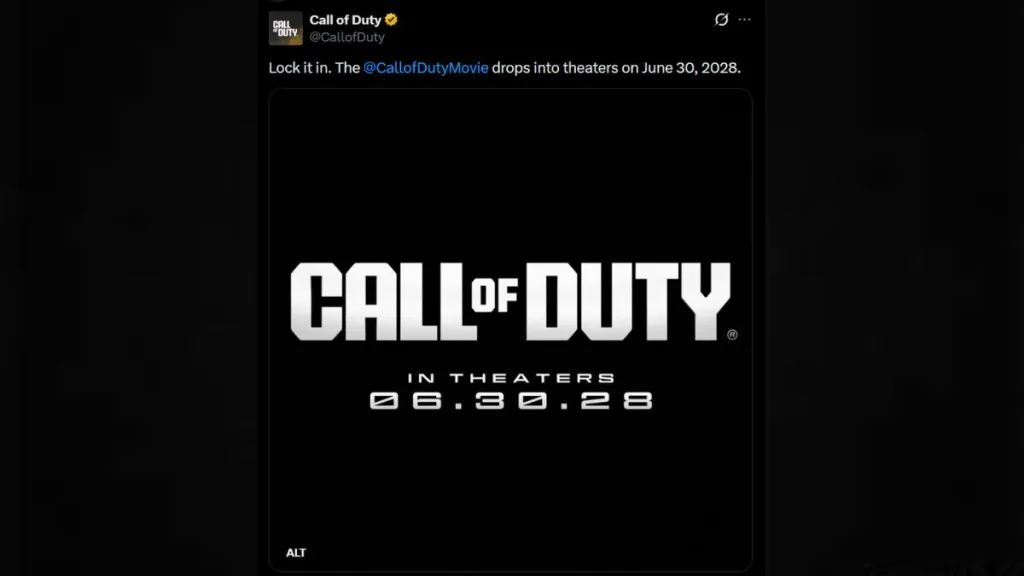 Data di uscita del film Call of Duty