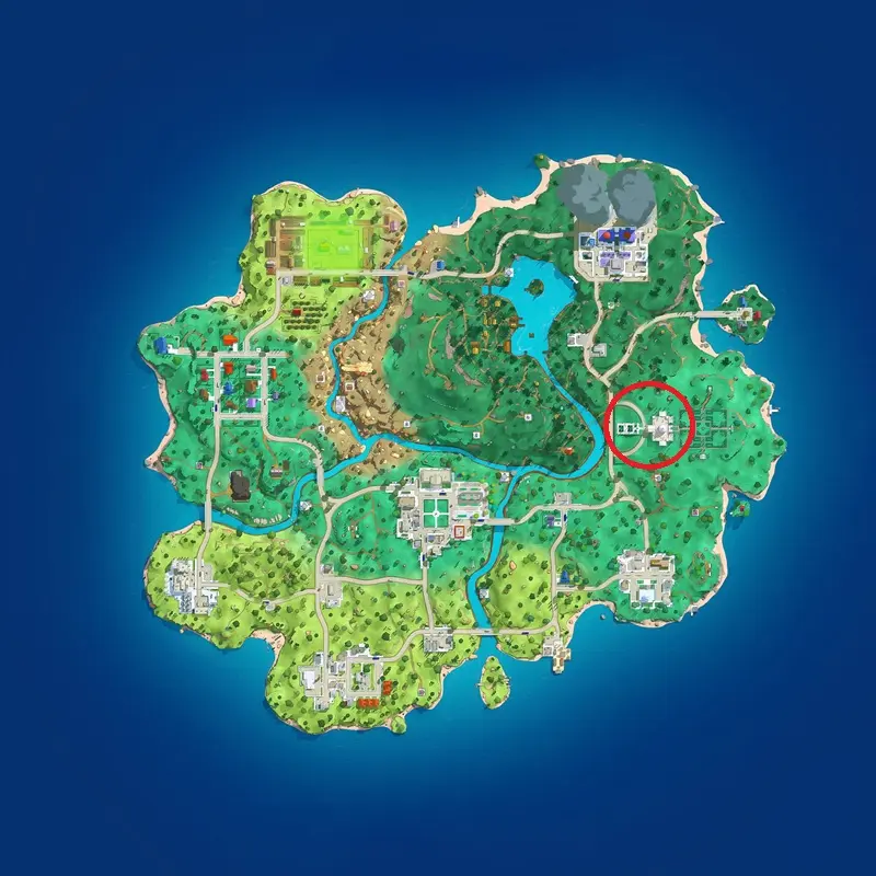 Mappa di Reload con indicazione del POI The Confidential per il John Wick Sprite