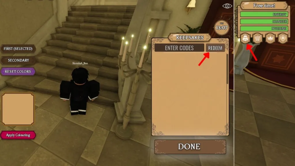 Procedura per riscattare i codici Fantasia su Roblox