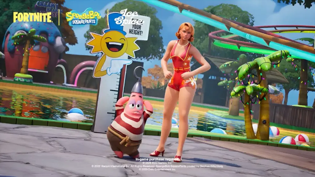 Patrick Star Sidekick e skin Bikini Bottom Ice Spice in Fortnite